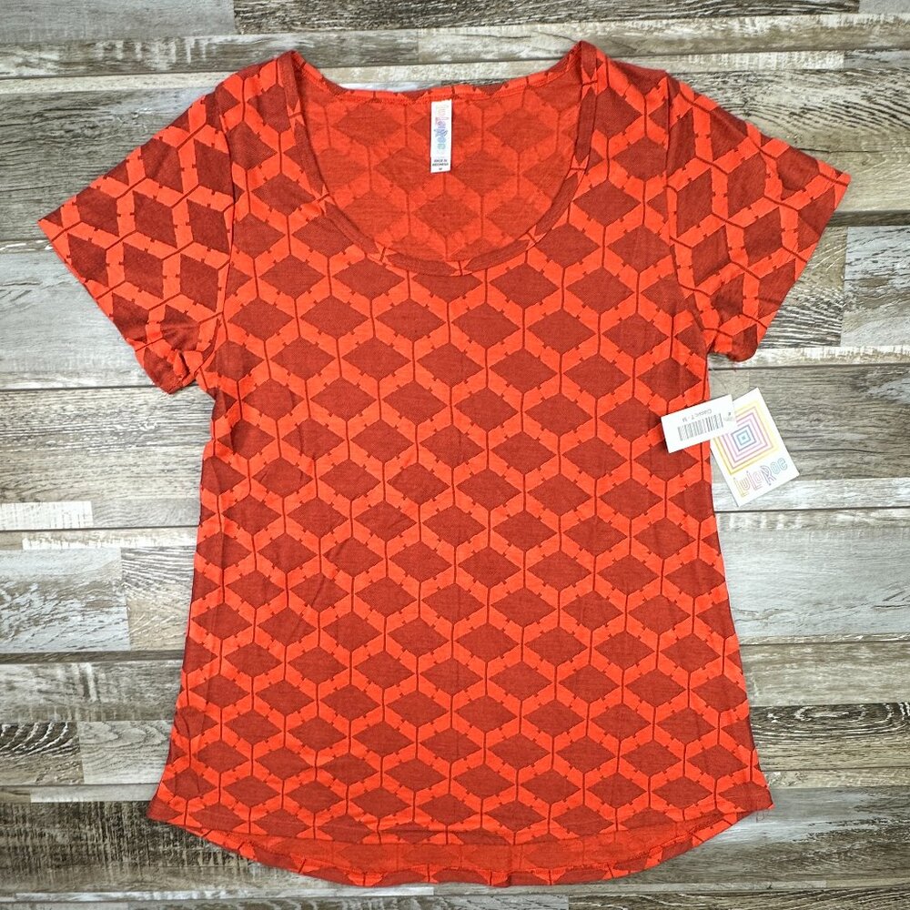 NWT LuLaRoe Classic T M red short sleeve